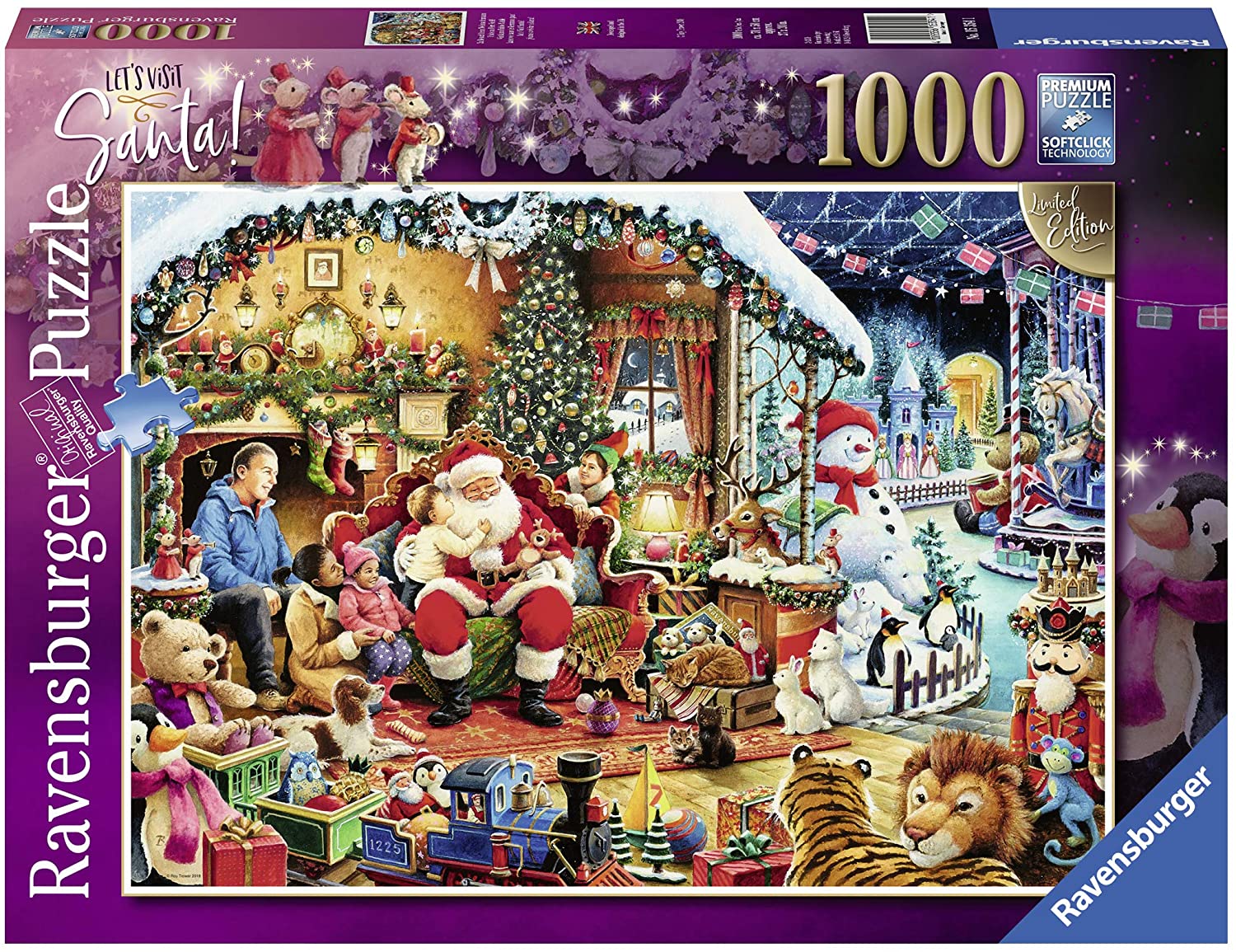Ravensburger Limited Edition Let's Visit Santa 1000 Piece Puzzle image 0